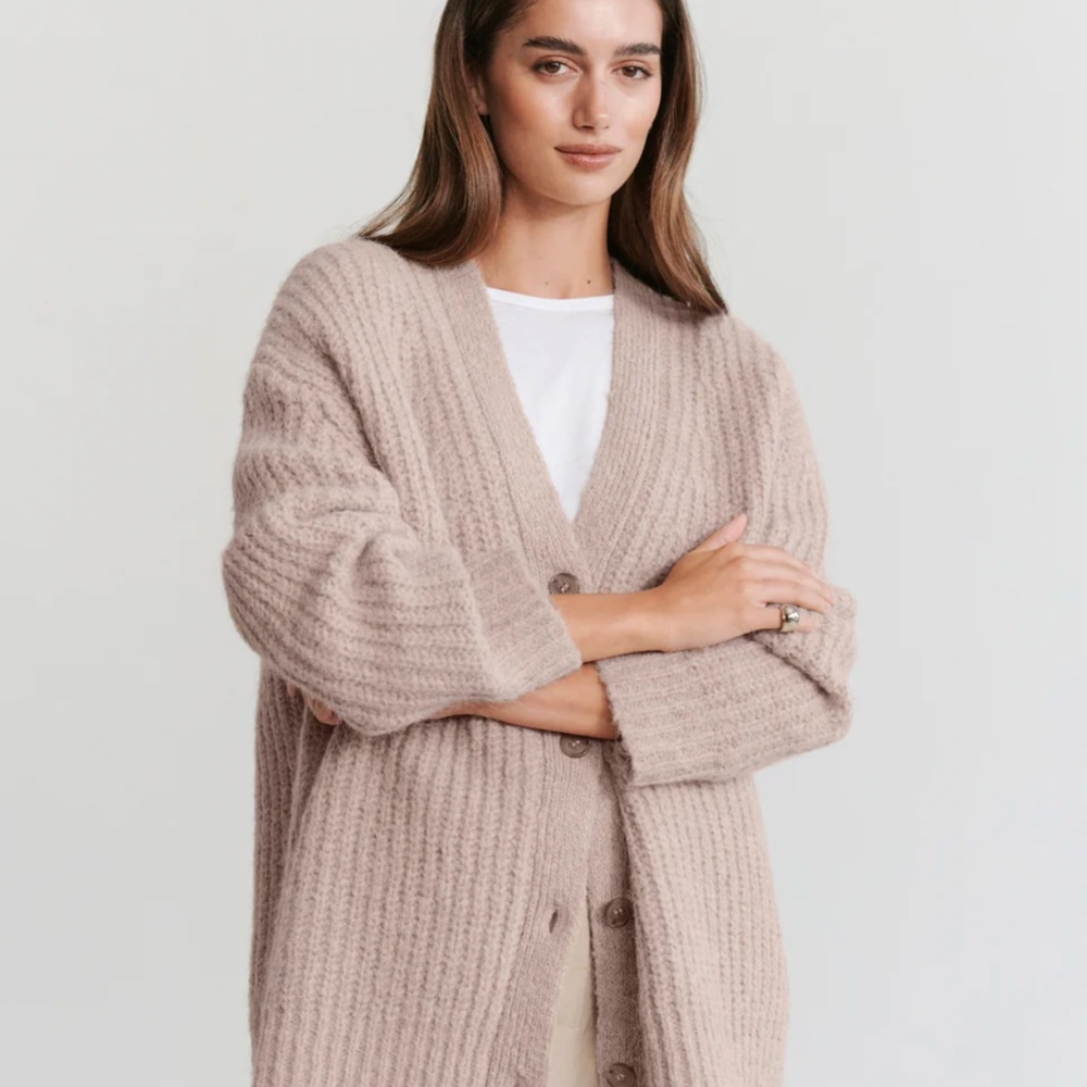 Jenni Kayne Cocoon Cardigan Taupe - NWT!